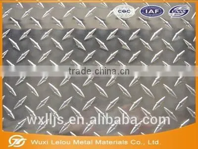1000 Series Diamond One Bar Embossed 1060 Aluminum Sheet photo-2
