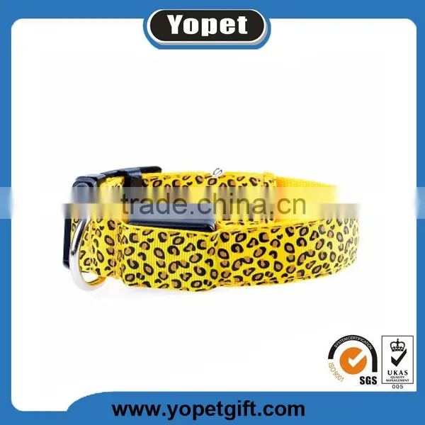 New Design Cute LED Luminous Nylon Pet Dog Collar,Flashing Led Dog Collar photo-3