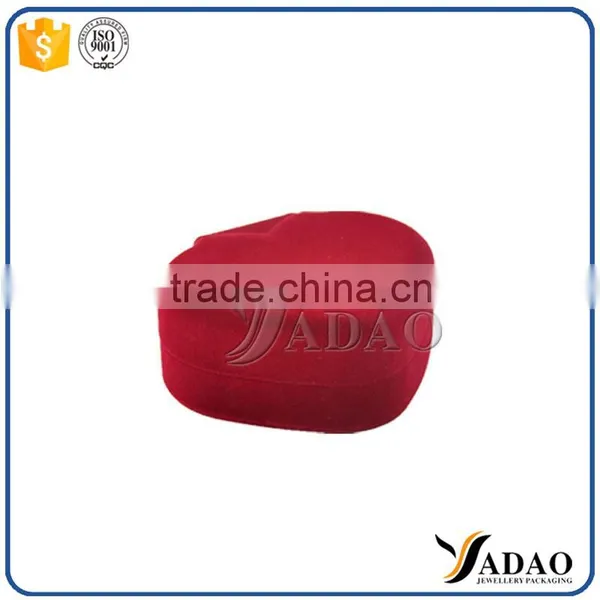 Heart Shape Red Flocking Sofia Jewelry Gift Packaging Box photo-2