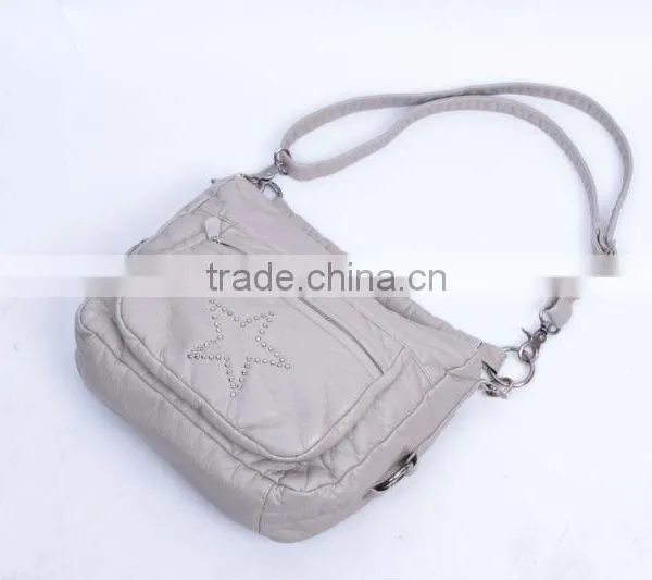 Z381 The Most Popular Washed PU Cross Body Bag From China Bag Manufacture