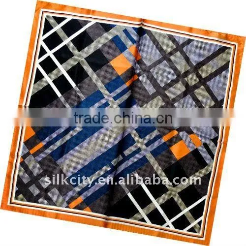2011 Laday's Fashion Print Twill Square Silk Scarf