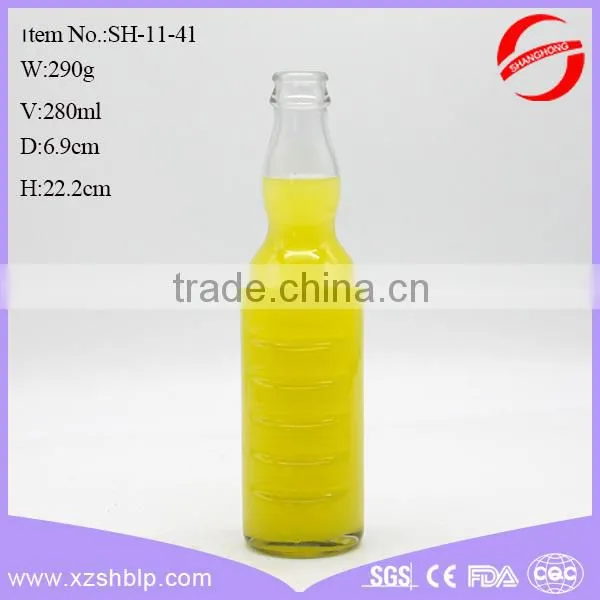 350ml Clear Long Neck Beverage Glass Bottle With Screw Top photo-6