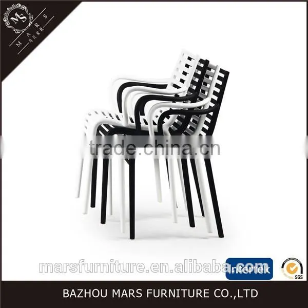 Cheap Plastic Dining Chairs With Armrest Modern photo-4