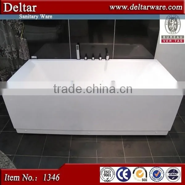 Best Price for One Person Massage Acrylic Bath Tub, Corner Whirlpool Full Body Massage Bathtub, Square Bath Tub photo-3