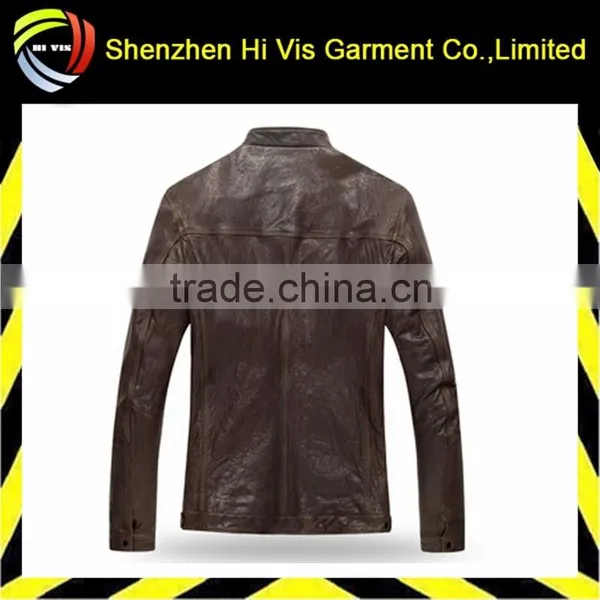 High Quality New Fashion Leather Pilot Jacket photo-2