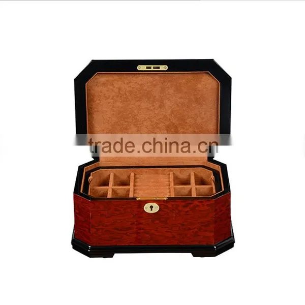 Chinese Factories Wholesale Custom Luxurious Wooden Jewelry Box, Multi-function Makeup Box photo-2