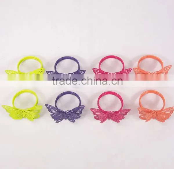 2016 New Butterfly Paper Wedding Party Napkin Ring Serviette Table Decor photo-2