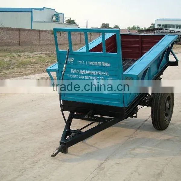 Tractor Two Wheel Tipping Trailer photo-5