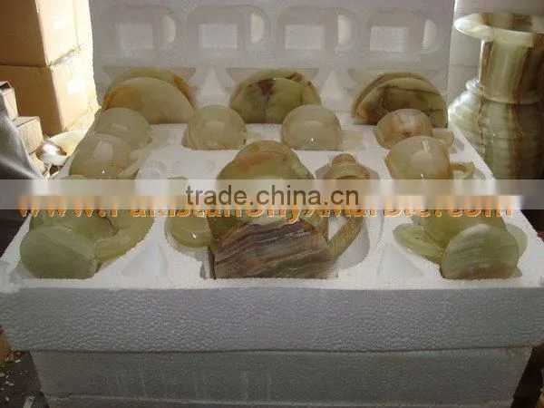 Buy Cheap NATURAL COLOR ONYX TEA SETS HANDICRAFTS photo-6