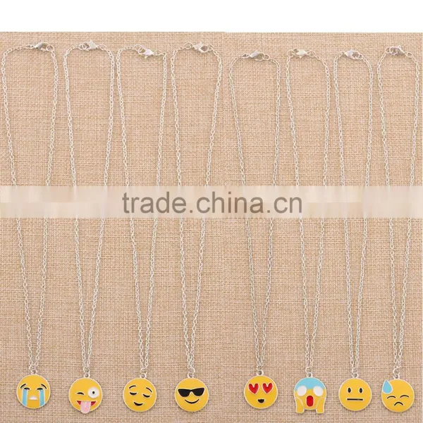 2016 Wholesale Handmake Fashion Stainless Steel Pendant Emoji Necklace Jewelry Manufacturer China photo-6