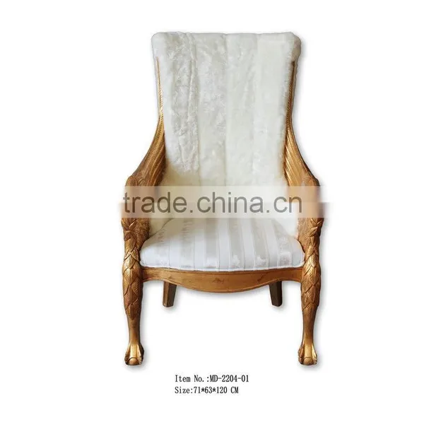 MD-2204-04 Antique Reproduction Chair With Black Velvet photo-2