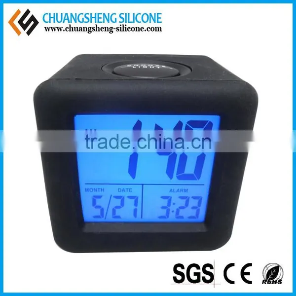 Factory Price Anti-broken Silicone Cover Table Clock photo-2