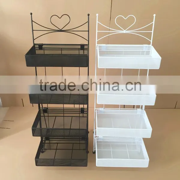 2016 Wholesale Pop-up White Metal Cosmetic Display Shelf photo-4