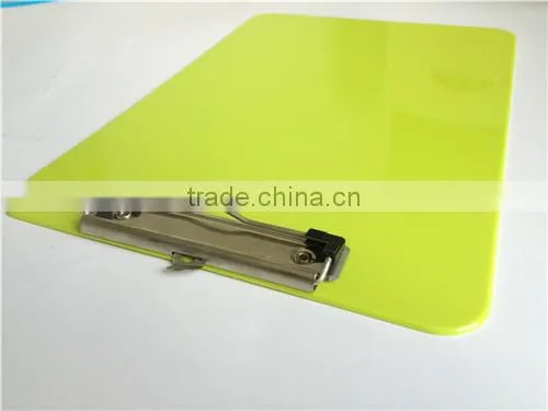 A4 Green Plastic Paper Holder Clipboard photo-2