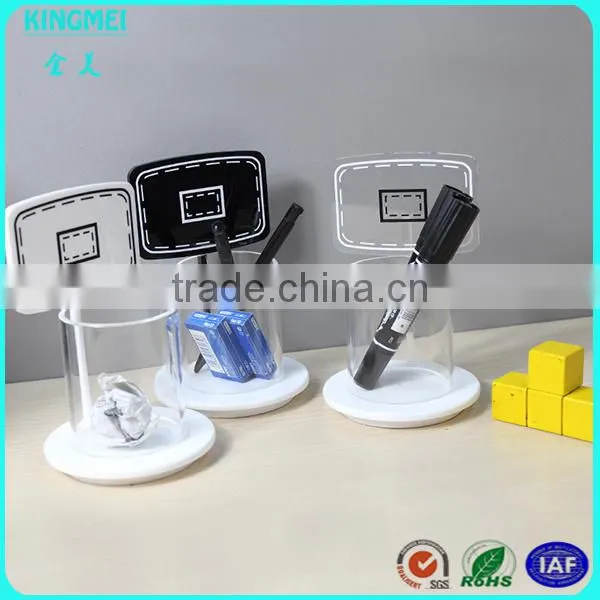 2014 New Product Acrylic Office Supplies Stationery Storage Box With Card and Pen Holder photo-5