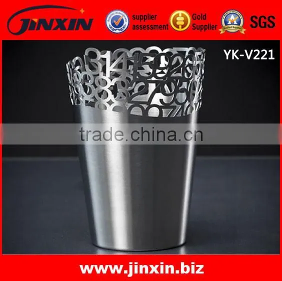 Modern Stainless Steel Large Decorative Vases With Flowers photo-3