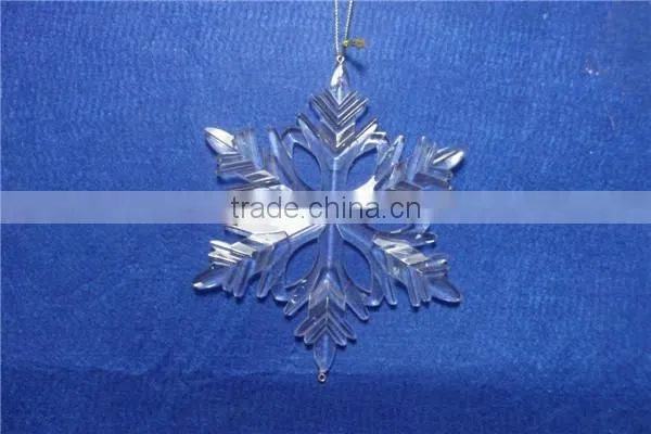 Clear Acrylic Snowflake Hanging Ornament Supplier for 2015 photo-6