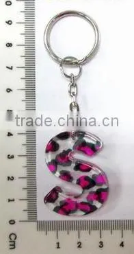Promotion Alphabet Key Chain, Plastic Letter Key Chain With Printing, Personalized Letter Key Chain photo-5
