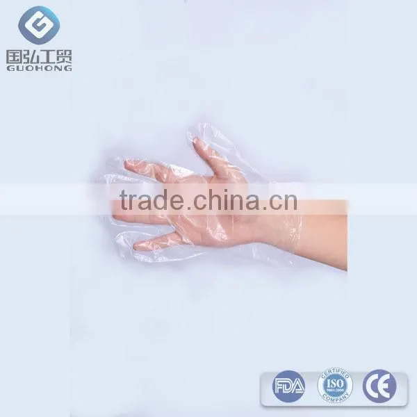 Disposable PE Plastic Glove Eco-friendly Plastic Food Grade Gloves Waterproof