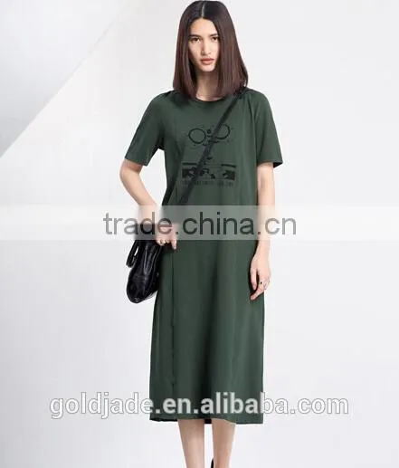 Robot Pattern Printing Casual Wear Womens Stylish Maxi Dress Summer Dress Evening Dress Long Maxi Dresses photo-3