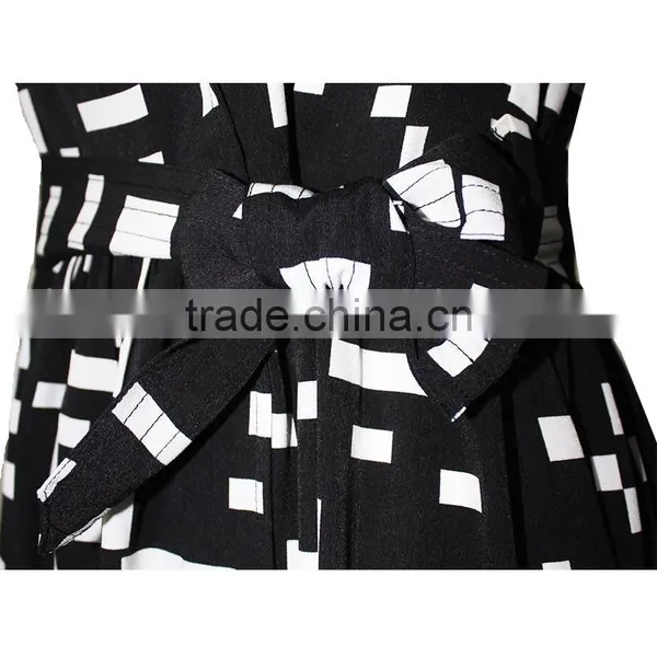 Women Classic Black and White Long Skinny Fancy Life Jacket for Ladies photo-6