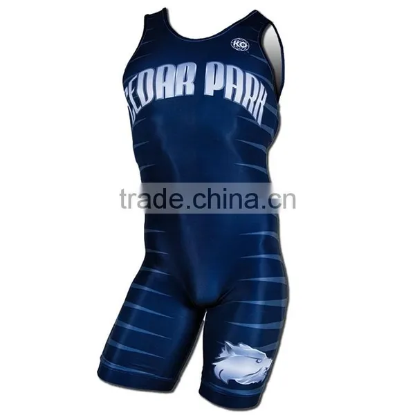 Breathable and Stretachable Cheap Wrestling Singlets photo-2