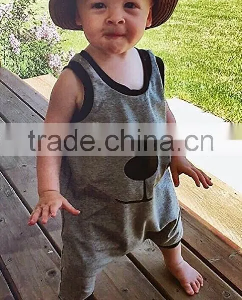 Newborn Baby Clothes Custom Cotton Sleeveless Smocked Baby Romper Cute Kids Clothing photo-2