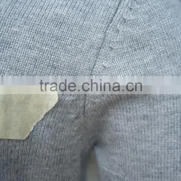 Custom Children Kids Heather Grey V-neck Button up Plain Knit Cardigan photo-6