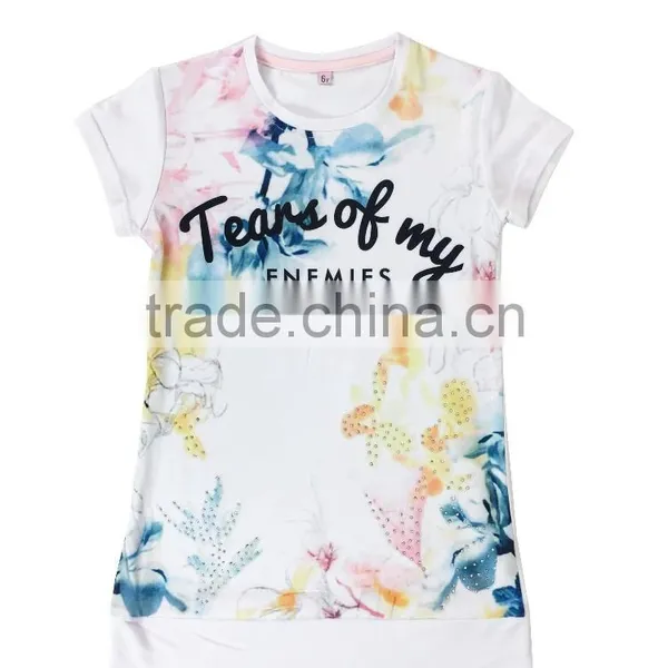 2016 New Girls t Shirt Kids photo-2