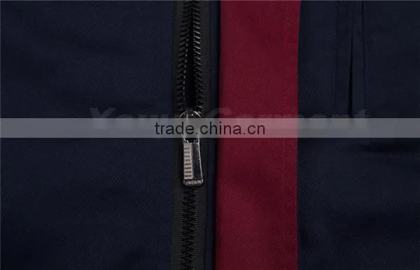 Cheap Contrast Color Professional Mechanic Work Uniforms photo-3