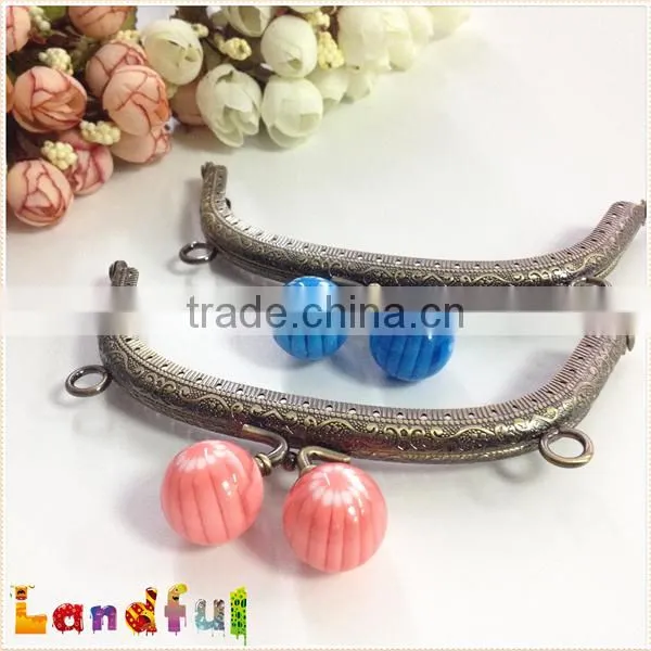 Colorful Gumball Frames Bag Making Supplies Metal Coin Sewing Purse Frame photo-3