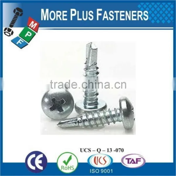 Made In Taiwan High Quality Stainless Steel Pan Head Phillips Recess Self Drilling Screw ZInc photo-2