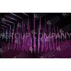 RGB IP65 24 Pixel 1.5M DMX LED Lights 3D Vertical Tubes For Concert / Theater