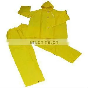 PVC 0.20mm 100%pvc 2pcs Rainsuit Elasticity Trousers photo-2