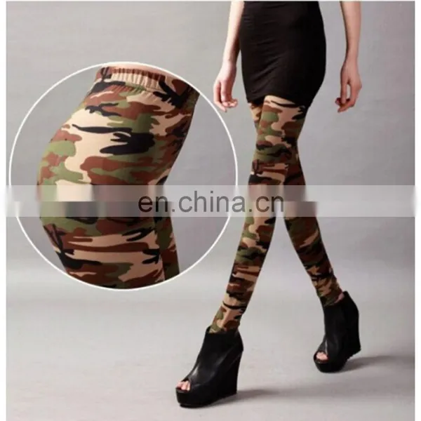 Hot Sexy Women Camouflage Waisted Seamless Tight Skinny Pencil Leggings Pant photo-4