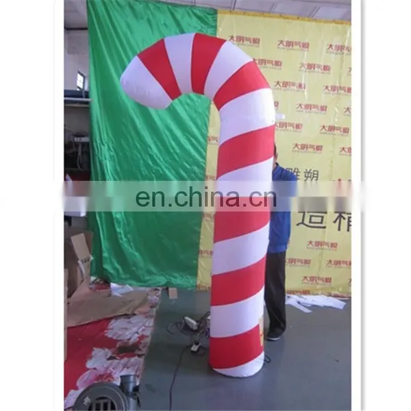 Christmas Decorations Air Blown Inflatable Christmas Candy Stick/ Candy Cane With LED Light photo-5