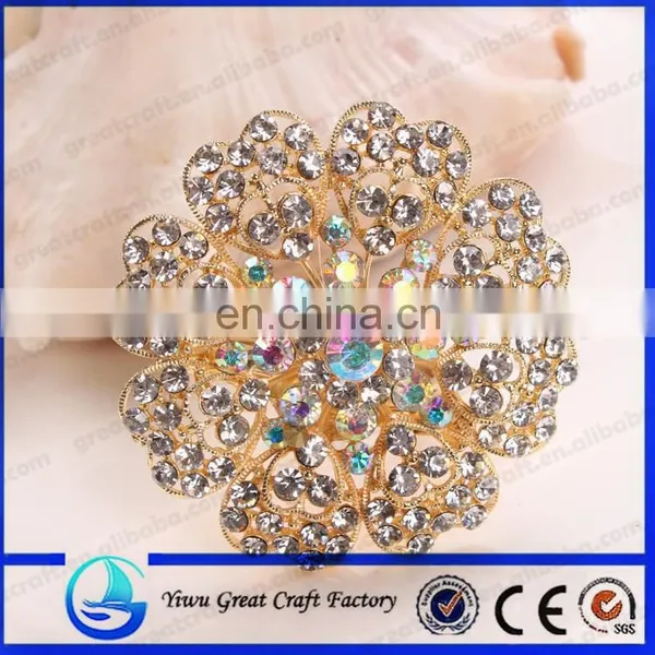 Fashion wholesale handmade zinc alloy heart-shaped brooch alloy plating gold brooch bridesmaid scarf buckle The color of much mo