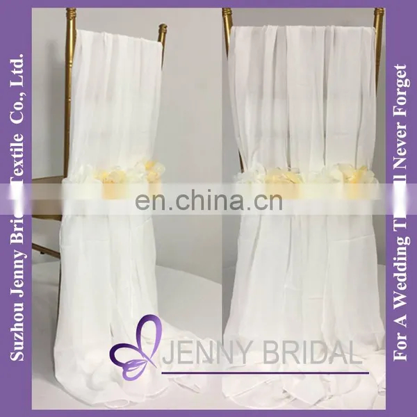 C454A Dining Chair Covers Wedding Decoration Chiffon Material to Make Chair Covers photo-2
