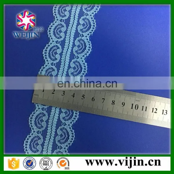 Warp Knit Technology Polyester Lace Trim for Underwear