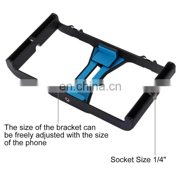 Smartphone Video Holder,LED Studio Light,Video Shot Gun Microphone, Mini Tripod Mount Kits With Cold Shoe Tripod Head for Phone photo-2
