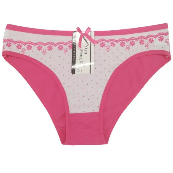 Yun Meng Ni Sexy Underwear Cute Round Dot Printing Ladies Briefs Breathable Cotton Women Panties photo-2