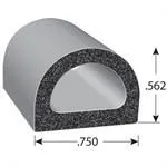 Self Adhesive EPDM Sponge Bubble Gaskets / D-profile Custom EPDM Rubber Profiles Extruded Rubber D Strips D-Shaped Rubber Seals China Manufacturer photo-3
