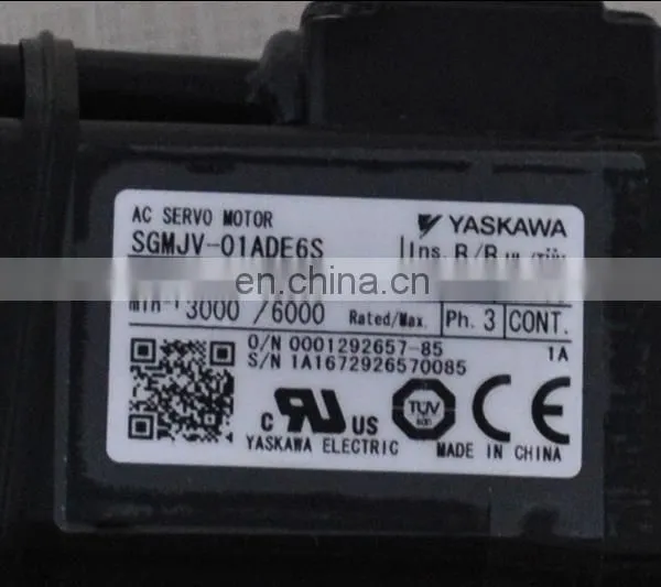 100w Yaskawa AC Servo Motor Drive SGMJV-01ADE6S For Injection Machine photo-5