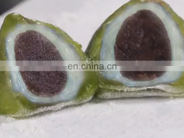 Shanghai Longyu Rheon Type Fully Automatic Fruit Filled Mochi Making Machine Production Line Mochi Ice Cream Machine