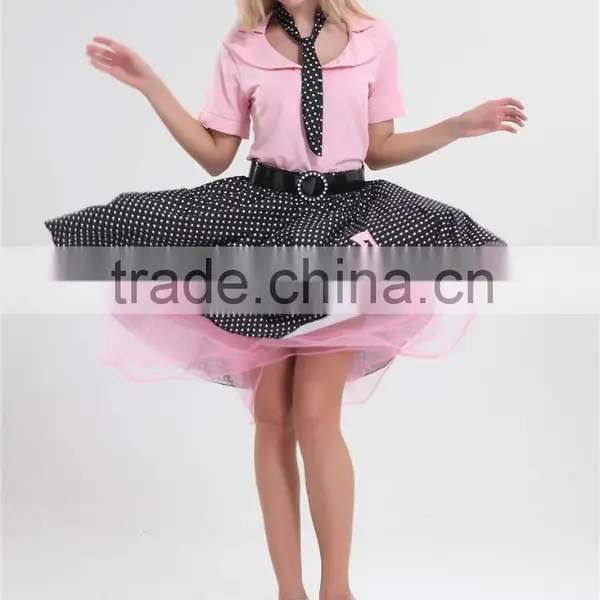 Walson 50s Poddle Dress Costume Dress Rock n Roll Cosplay for Women photo-3