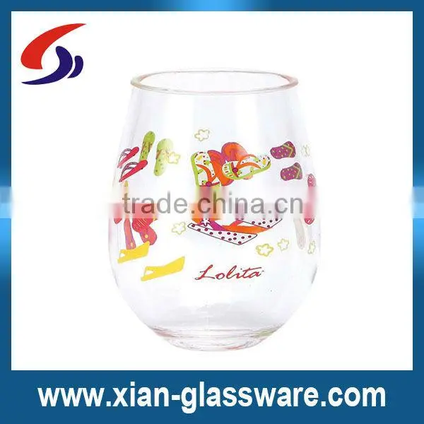 Wholesales High Quality Hand Painted Stemless Whisky Glass