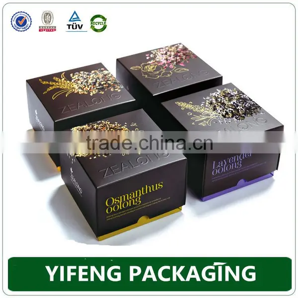 Custom Order Special Black Texture Mini Tea/herb Box Packaging photo-3