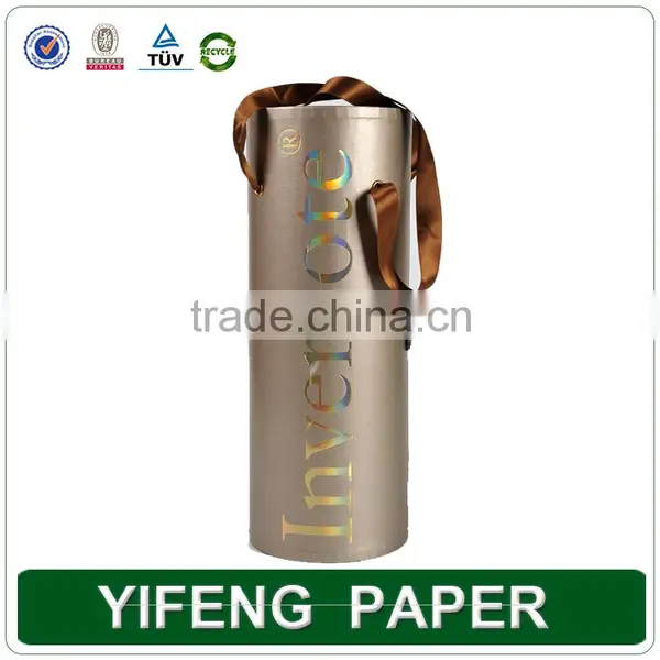 Custom Fancy Round Tube Wine Gift Boxes Wholesale photo-5