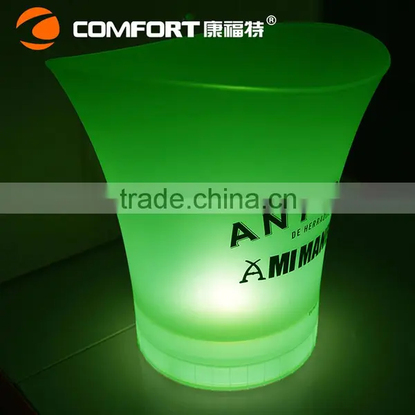 Competitive PP Plastic Belvedere Wine Bucket LED Ice Bucket photo-2
