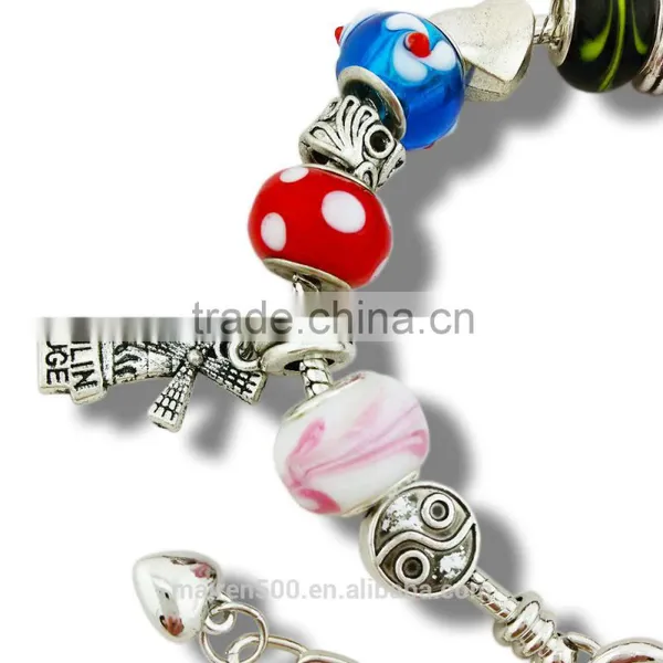 MP005 Top Selling Custom Made Jewelry Beautiful European Bead Bracelet photo-3